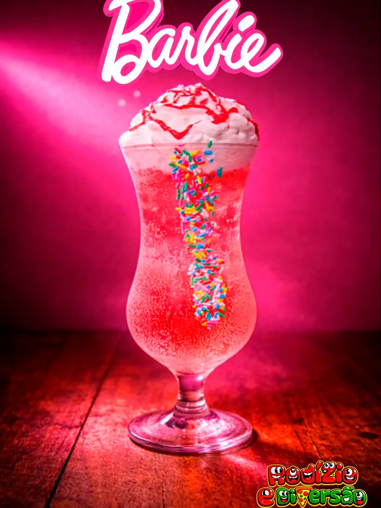 Soda italiana cranberry rosa brilhante