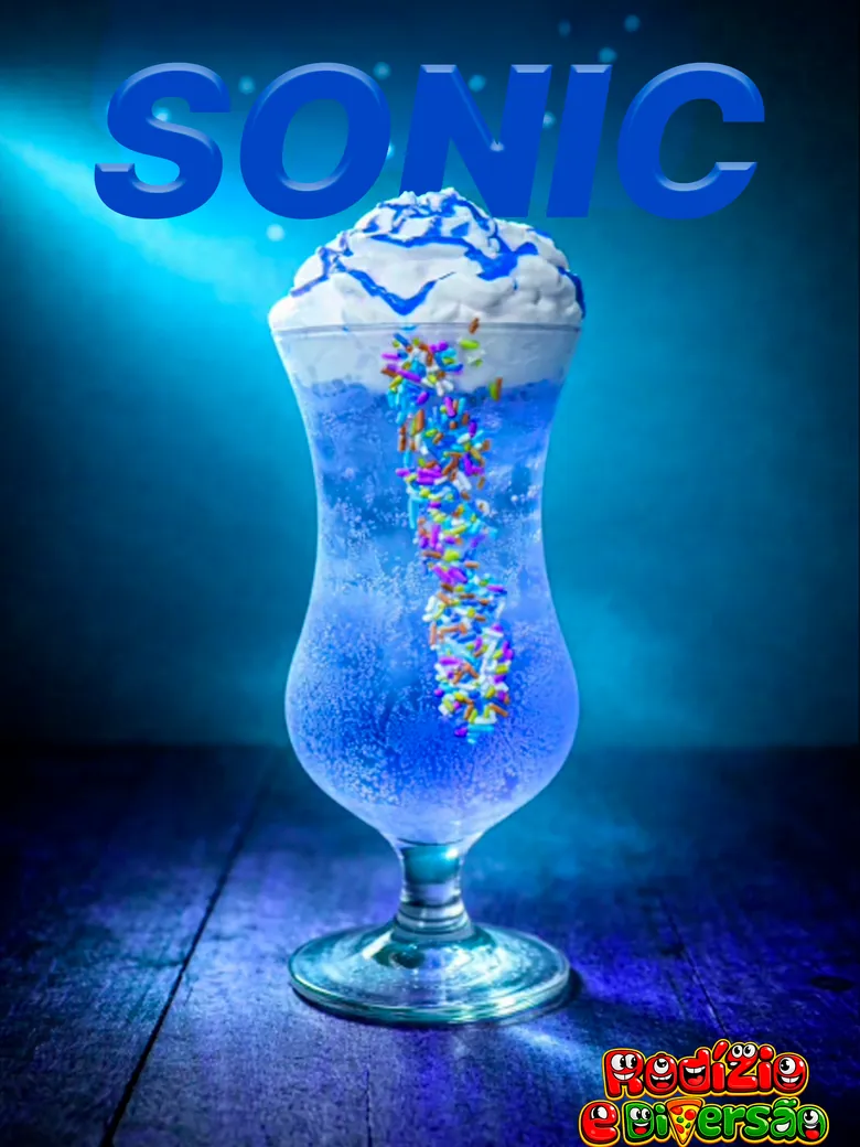 Soda italiana blueberry azul vibrante